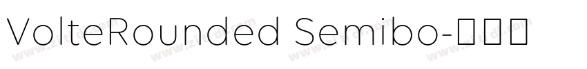 VolteRounded Semibo字体转换